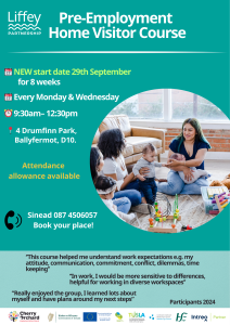 Pre-Employment Home Visitor Course 1 Pre- Employment Home Visitors course 2025 starting September 29th.