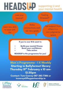Heads Up Mens Programme 1 Heads Up Mini Programme Poster Ballyfermot