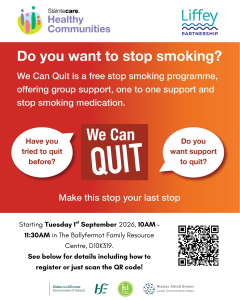 We Can Quit - Stop Smoking 1 We Can Quit is a free programme that works on what triggers smoking for you. If you smoke when you’re stressed, drinking, having cravings or anything else, our ex-smoker facilitators work through it with you. We look at eating healthy, managing stress, and minding your mental health.